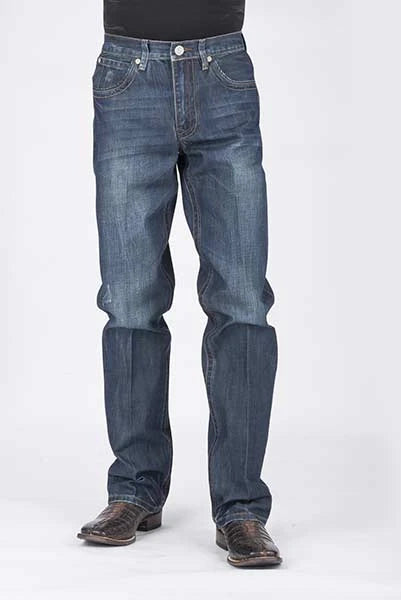 Stetson 1312 Fit Pocket Details (Dark Wash) - Men's Jeans Denim Dark Wash