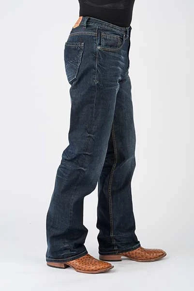 Stetson 1312 Fit Pieced Pockets (Dark Wash) - Men's Jeans