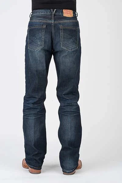 Stetson 1312 Fit Pieced Pockets (Dark Wash) - Men's Jeans