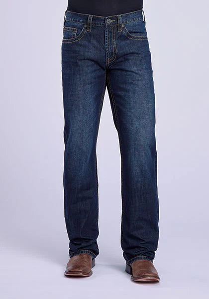 Stetson 1312 Modern Fit (Gold/Medium Wash) - Men's Jeans Denim Medium Wash