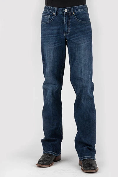 Stetson 1313 Modern Fit Stretch (Dark Wash) - Men's Jeans Denim Dark Wash
