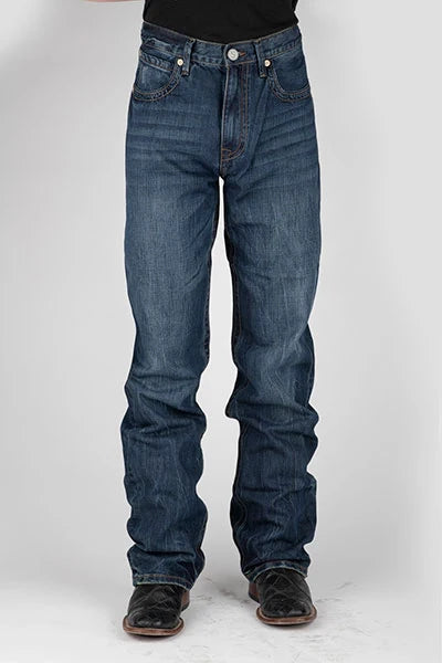 Stetson 1520 Straight Leg Fit V Pockets (Dark Wash) - Men's Jeans Denim Dark Wash
