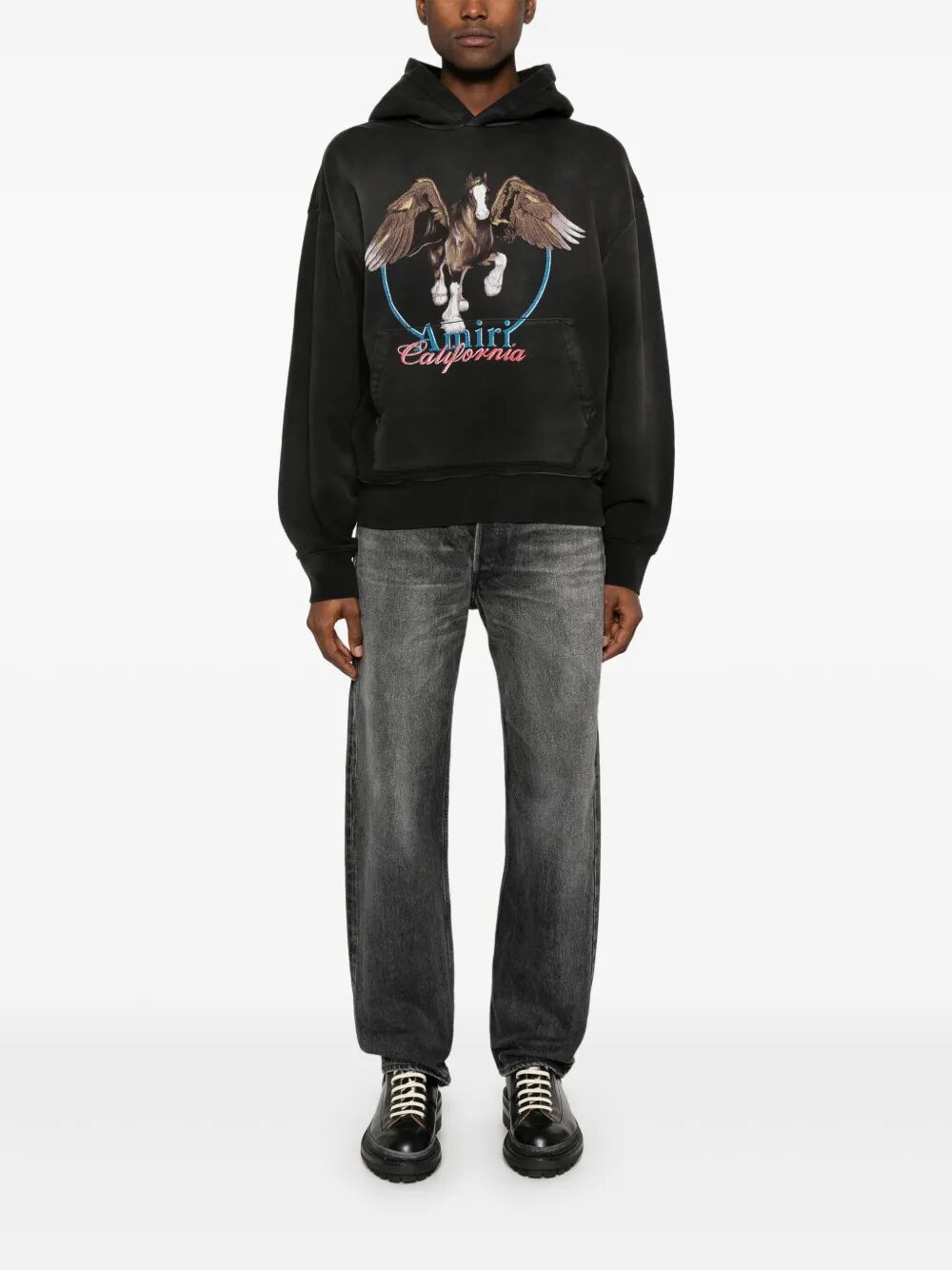 Amiri Unisex Vintage Wash Pegasus Os Hoodie