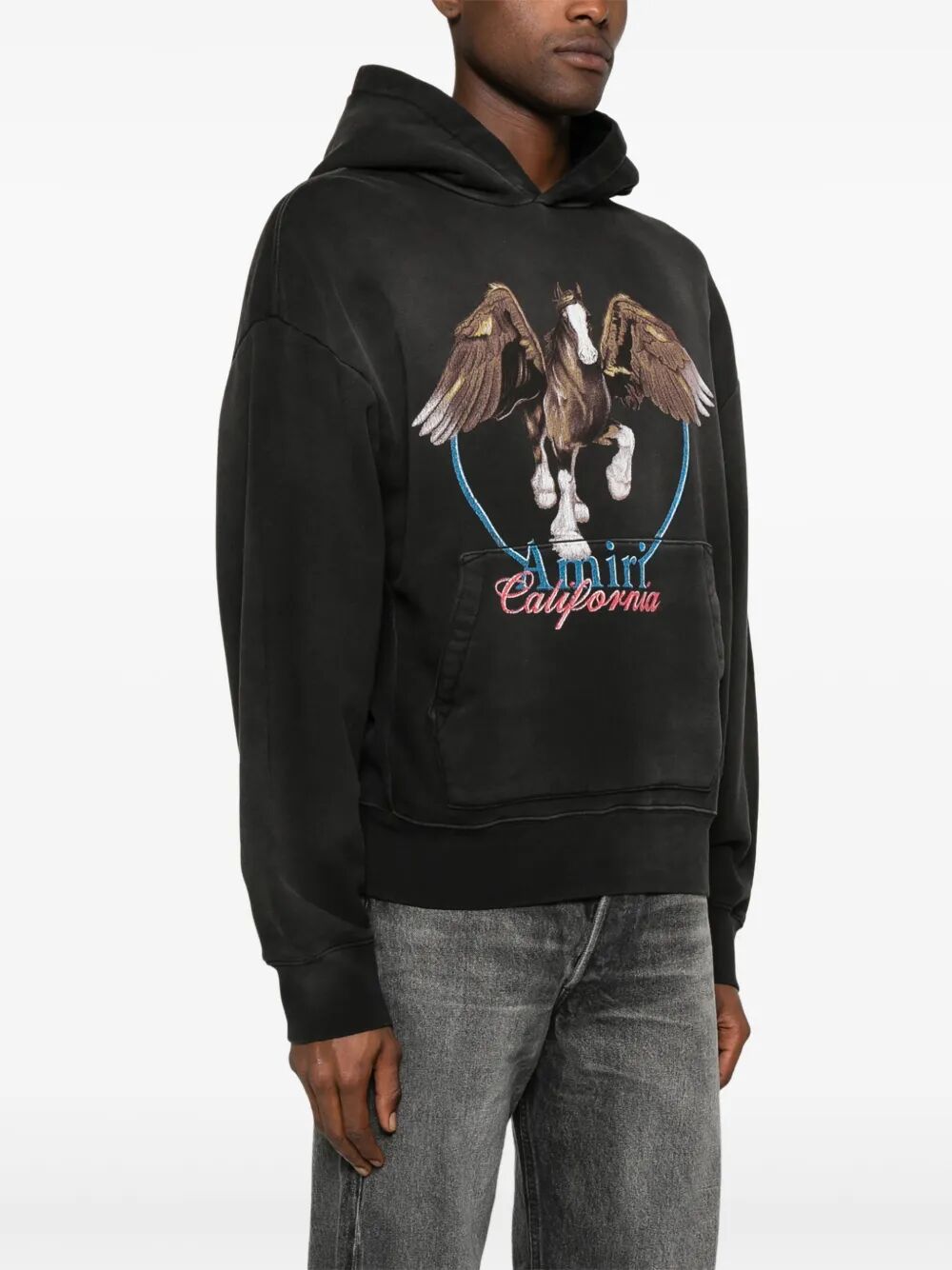 Amiri Unisex Vintage Wash Pegasus Os Hoodie