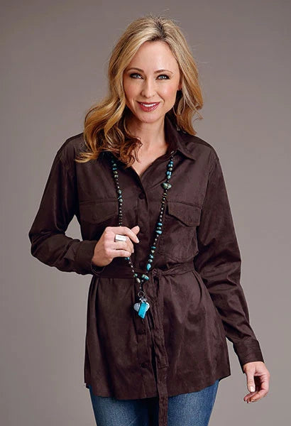 Stetson 1914 Solid (Chocolate) - Women's Long Shirt Chocolate