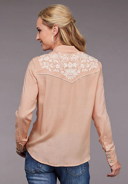 Stetson 2097 Blush Crepe (Pink) - Women's Blouse