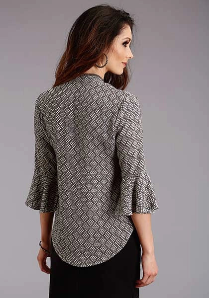 Stetson 2101 Aztec Geo Rounded (Black) - Women's Blouse Black