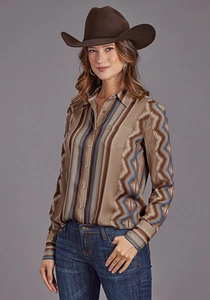 Stetson 2187 Sand Serape (Tan) - Women's Blouse Tan