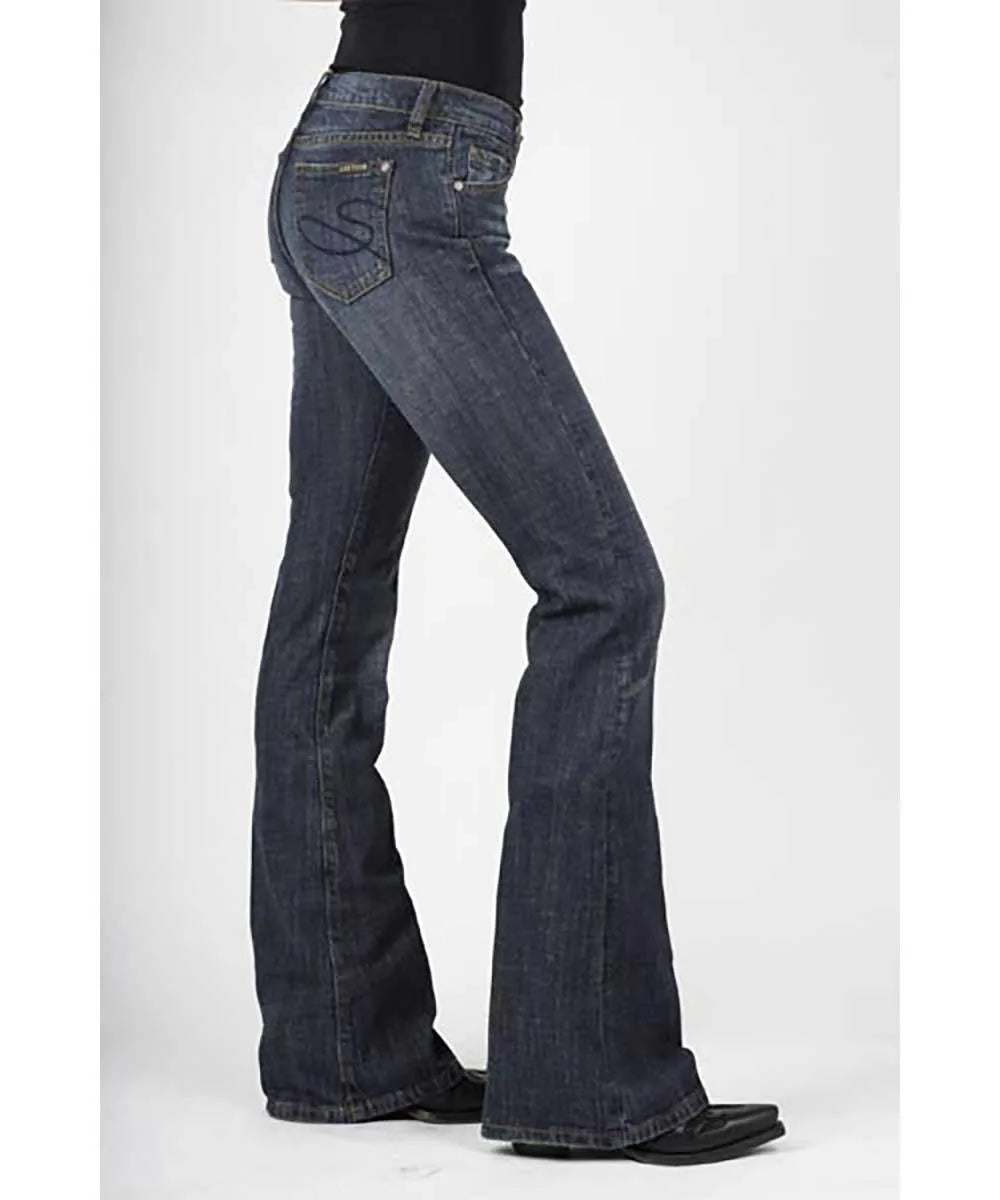 Stetson 816 Classic Stretch Boot Cut - Women's Jeans Denim Dark Wash