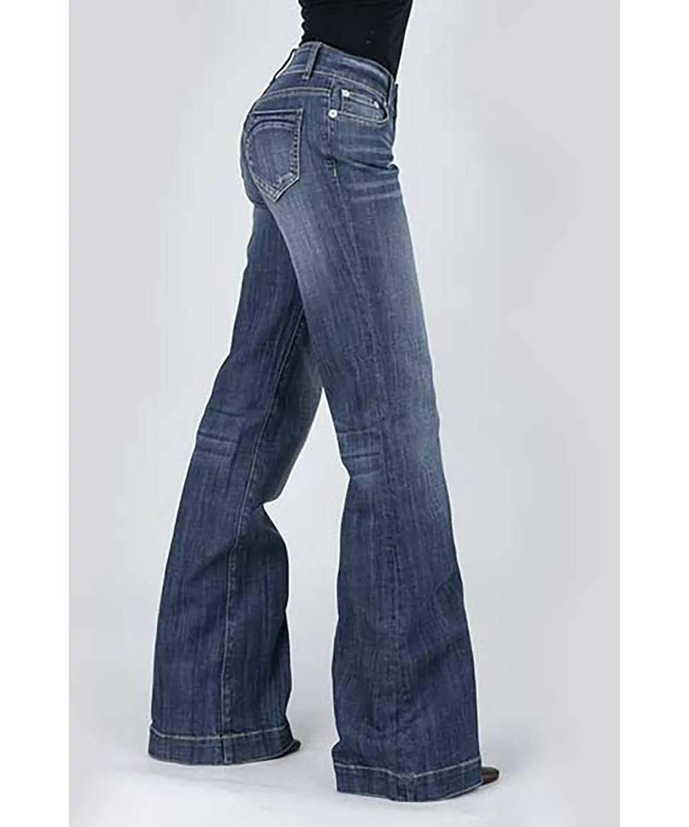 Stetson 214 Trouser Fit w/ Diagonal Pieced Pocket- Women's Jeans
