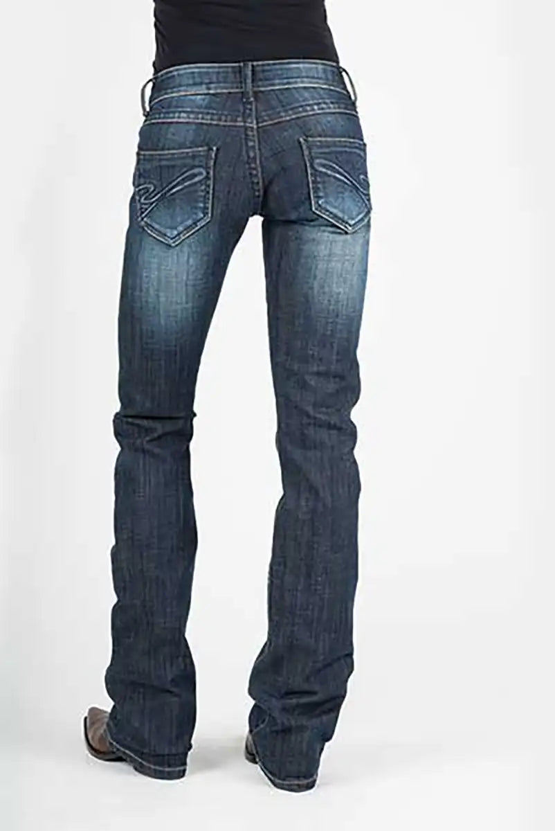 Stetson 818 Contemporary Styling S Pocket ( Denim Dark Wash )- Women's Jeans