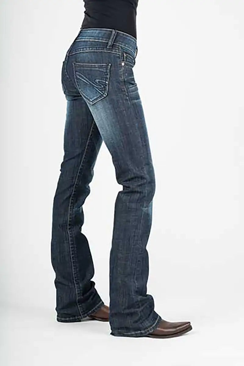 Stetson 818 Contemporary Styling S Pocket ( Denim Dark Wash )- Women's Jeans