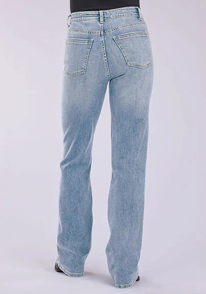Stetson 915 High Rise Straight Fit (Light Wash) - Women's Jeans