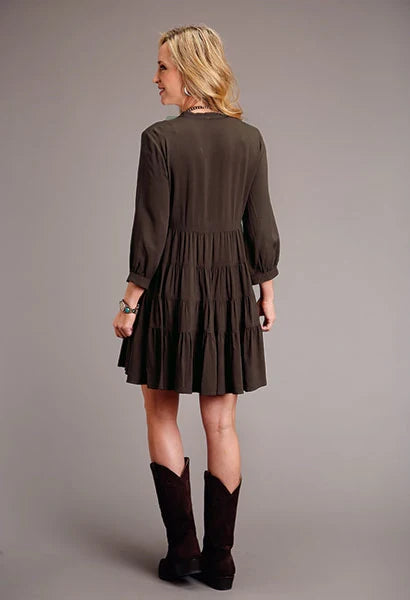 Stetson 1911 Embroidered Twill (Brown) - Women's Dress