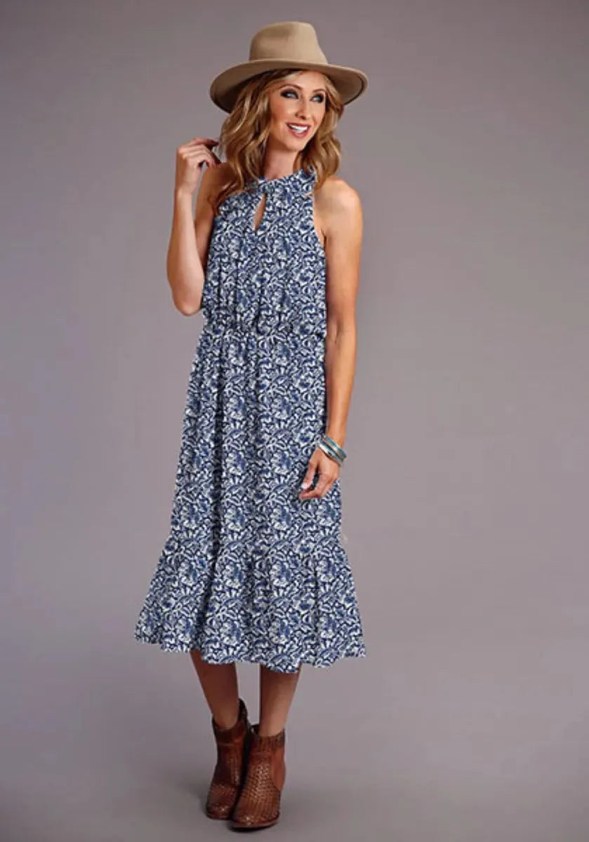 Stetson Indigo Tapestry (Blue) - Women's Long Dress Blue