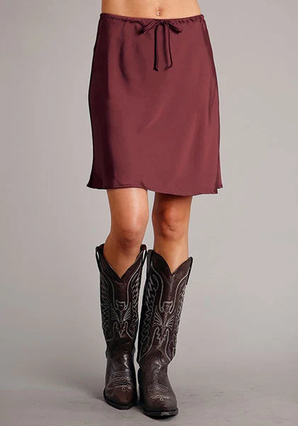 Stetson 1763 Poly Satin (Wine) - Women's Skirt Wine