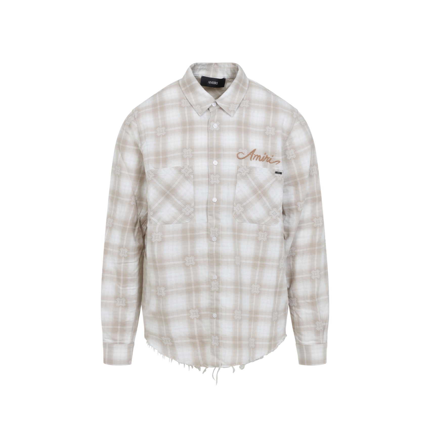 Amiri Bleach Patch Flannel Bandana Shirt Men