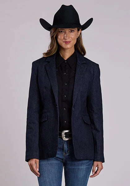 Stetson Stretch Denim (Navy) - Women's Blazer Navy