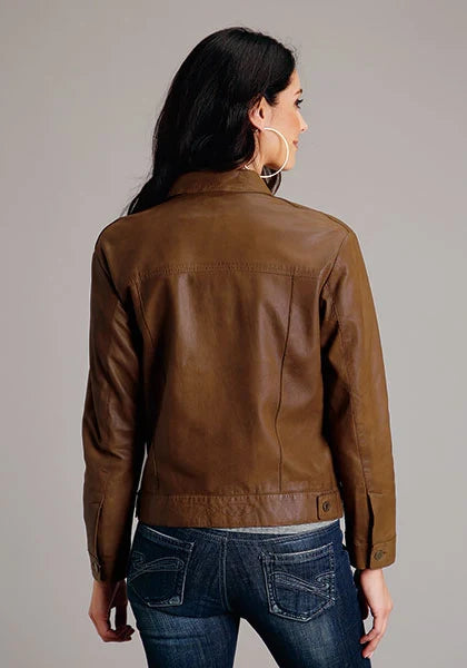 Stetson Jean Style (Brown) - Women's Leather Jacket