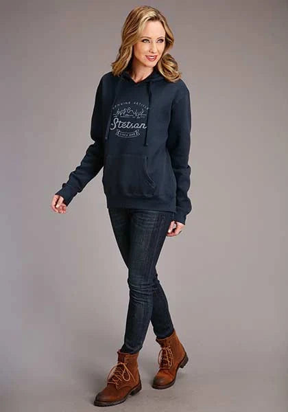 Stetson Desert Mountain (Navy) - Women's Hoodie Sweatshirt