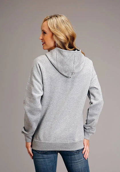 Stetson USA Sunburst Logo (Grey) - Women's Hoodie Sweatshirt