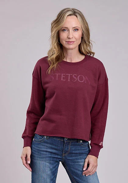 Stetson Maroon Logo (Red) - Women's Hoodie Sweatshirt Red