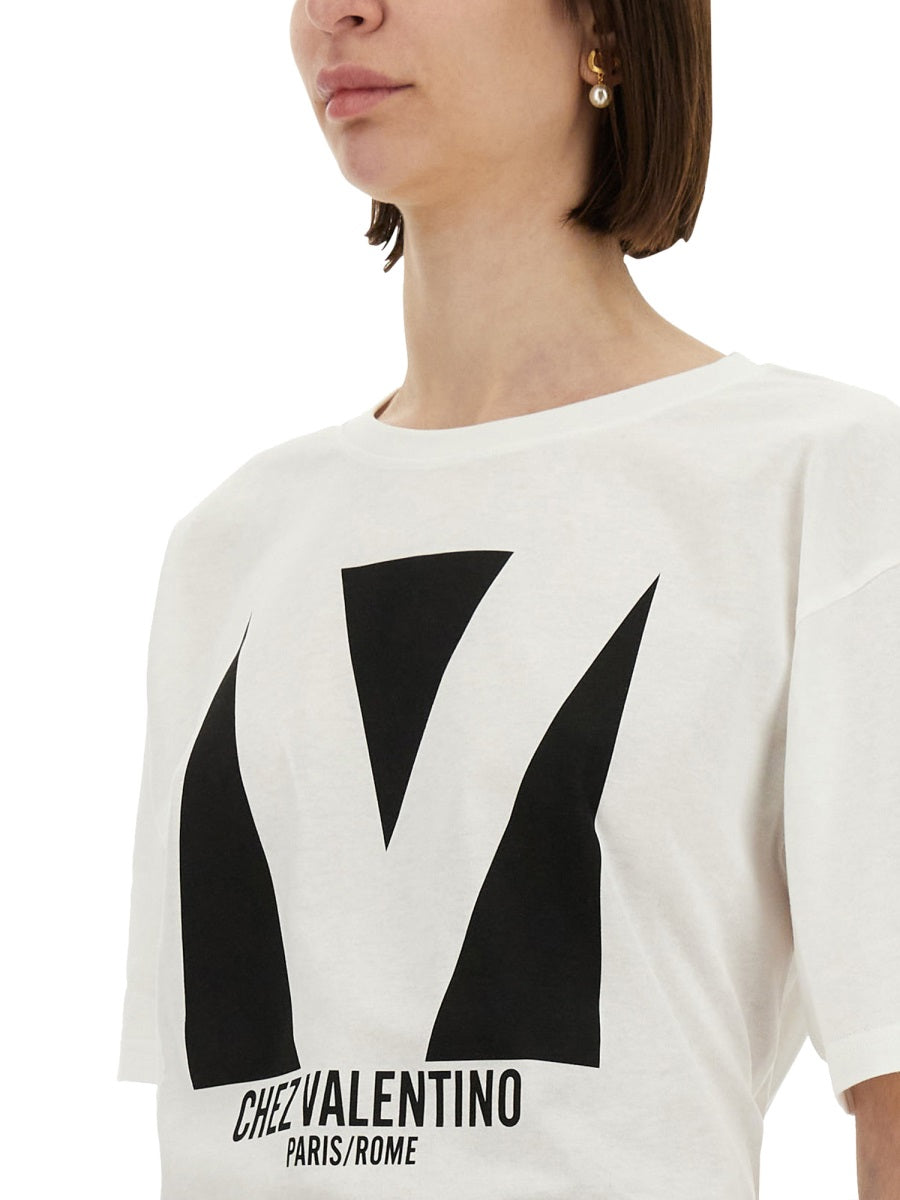 Valentino Women "Chez Valentino" Print T-Shirt
