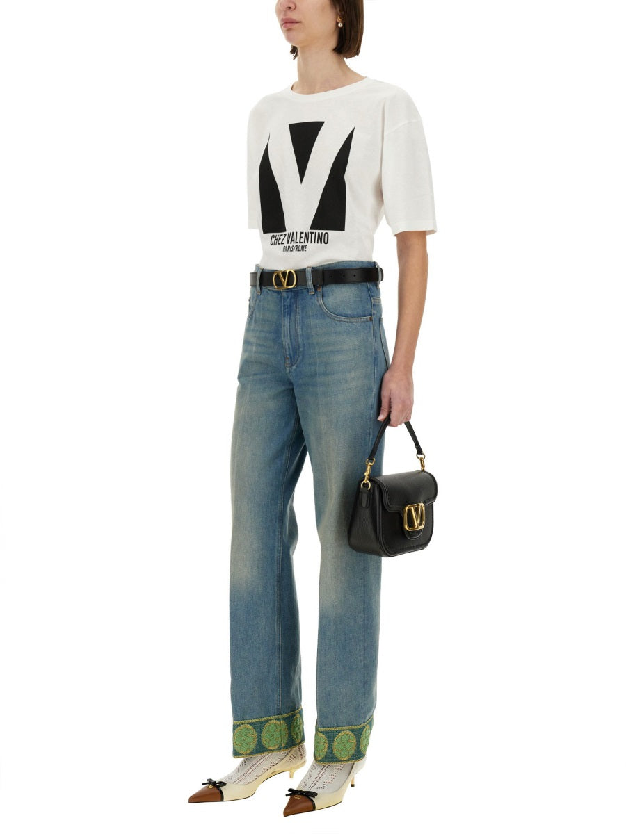 Valentino Women "Chez Valentino" Print T-Shirt