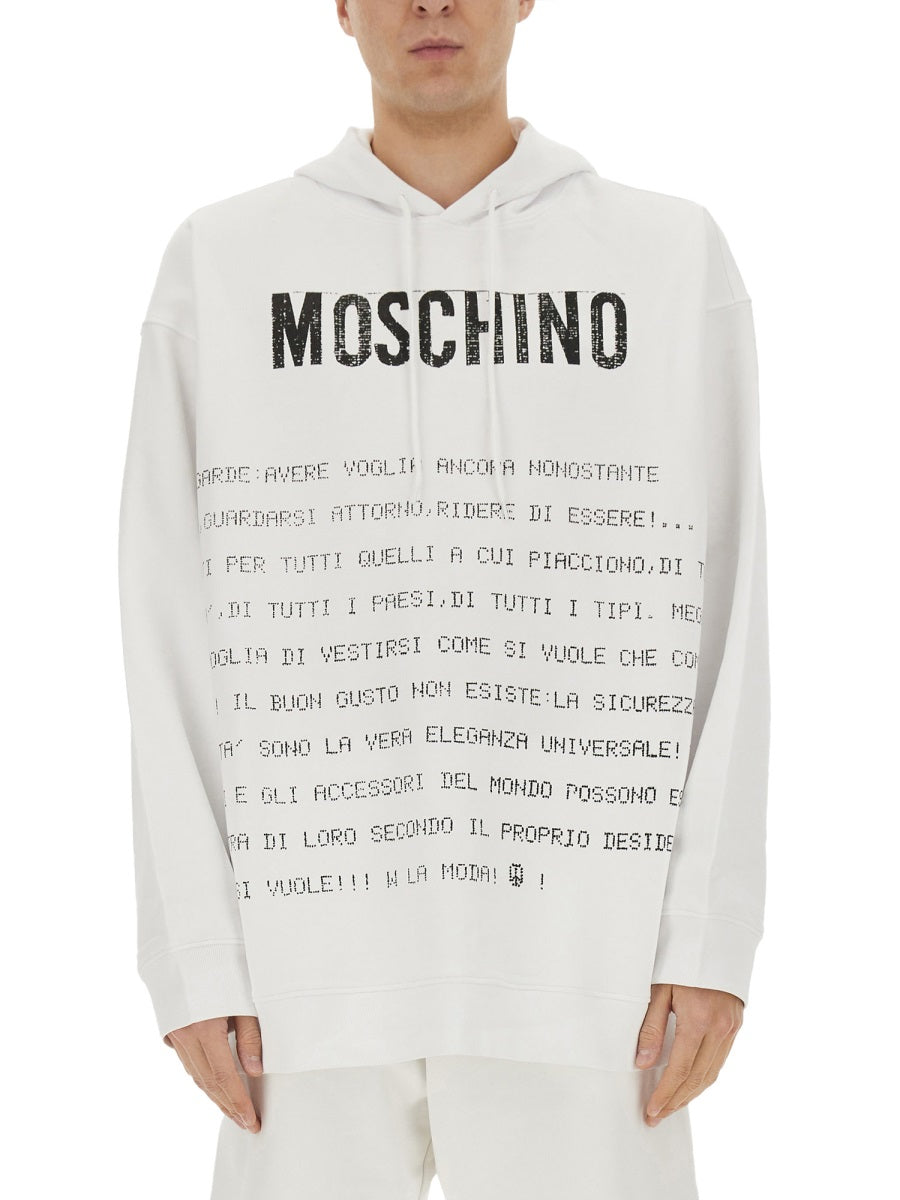 Moschino Men "Archive Message" Hoodie