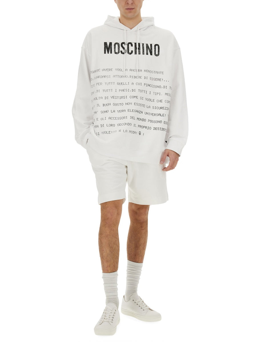 Moschino Men "Archive Message" Hoodie