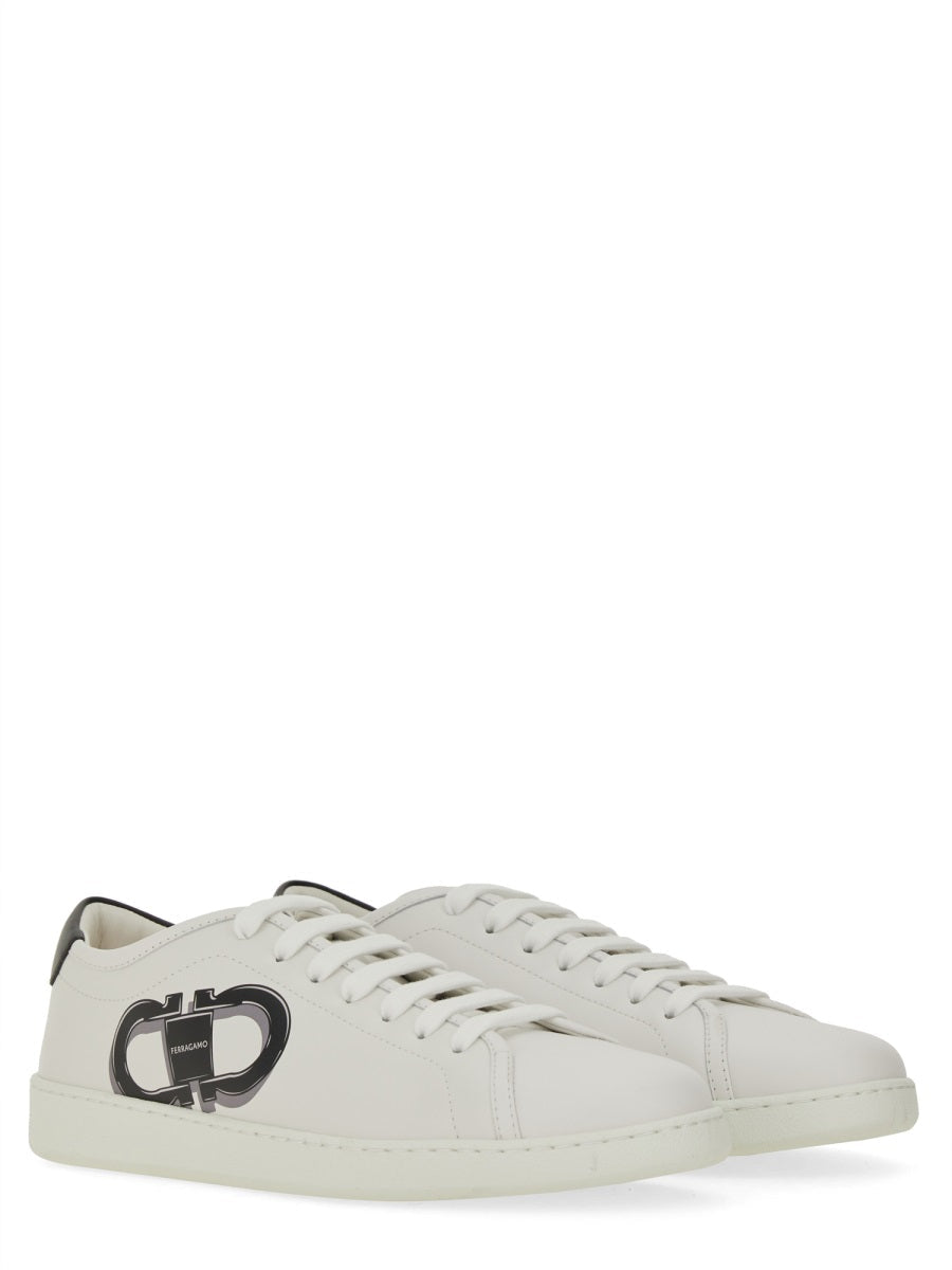 Ferragamo Men "Double Gancini" Sneaker