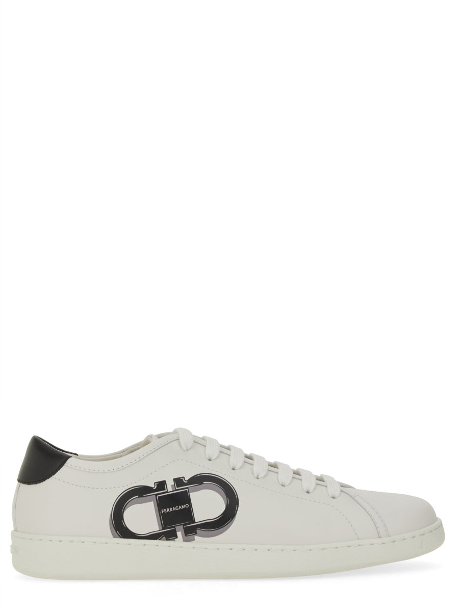 Ferragamo Men "Double Gancini" Sneaker
