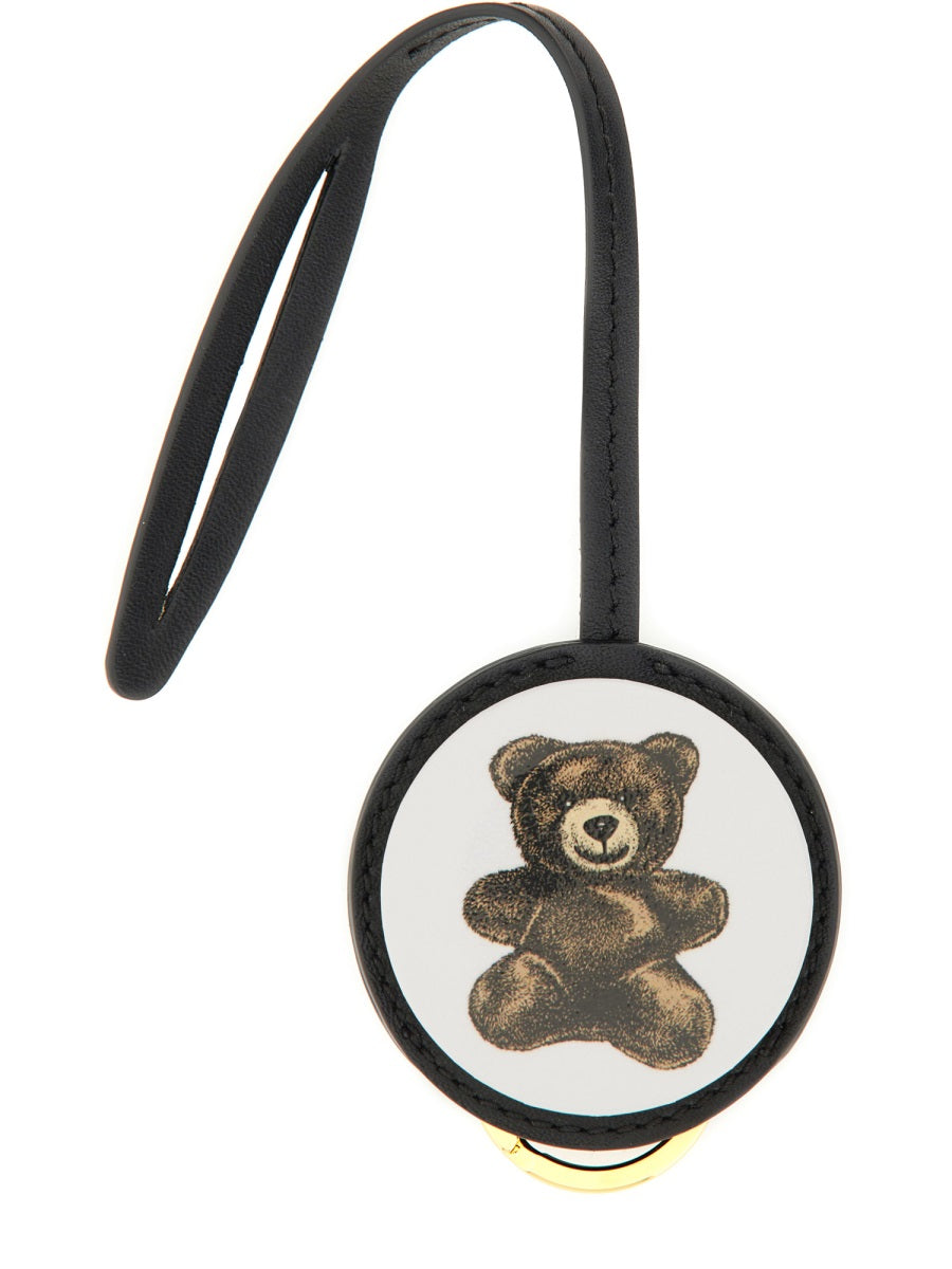 Moschino Women Leather Keychain