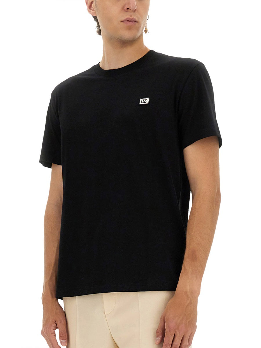 Valentino Men T-Shirt With Signature Vlogo