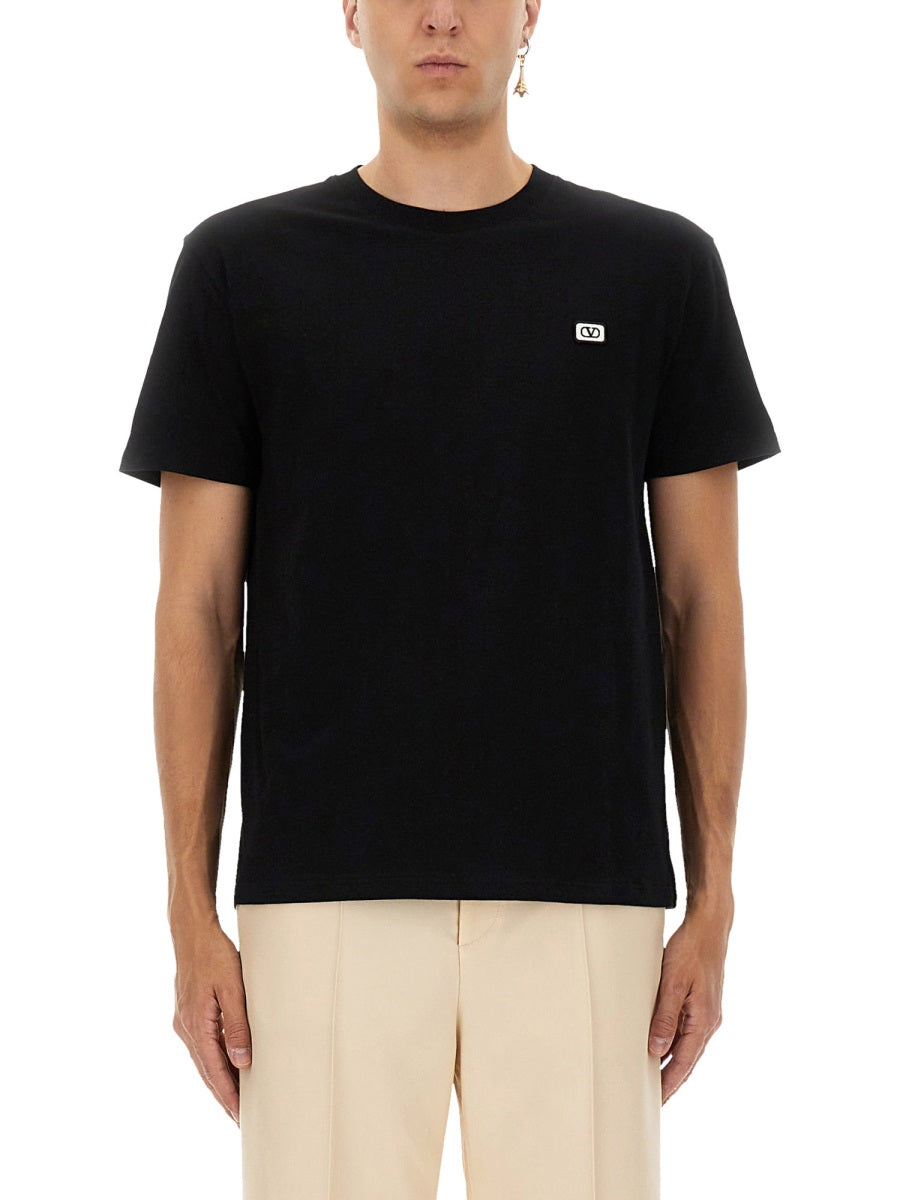 Valentino Men T-Shirt With Signature Vlogo