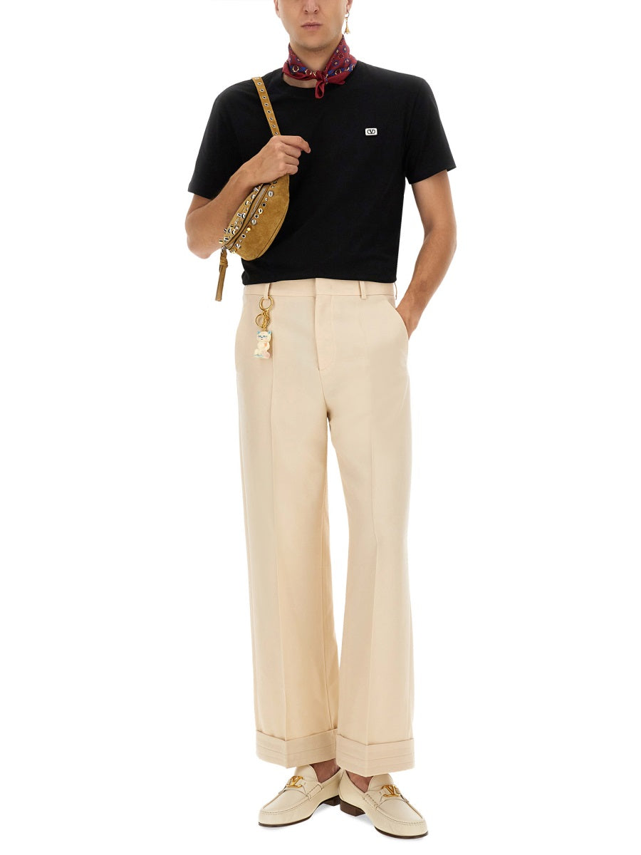 Valentino Men T-Shirt With Signature Vlogo