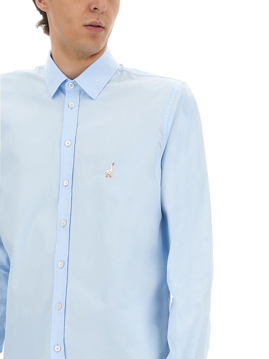 Moschino Men Cotton Poplin Shirt