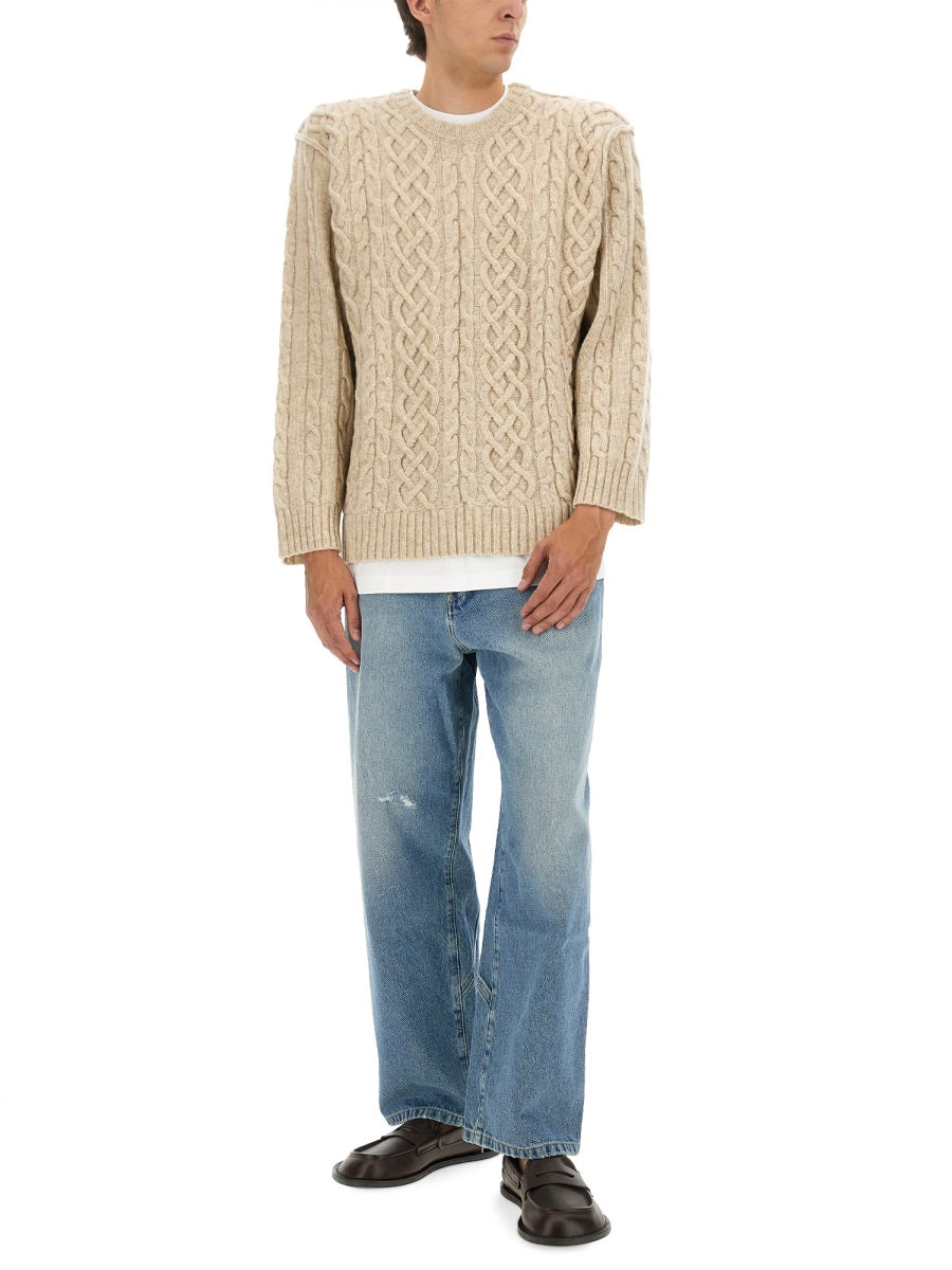 Moschino Men Pullover With T-Shirt