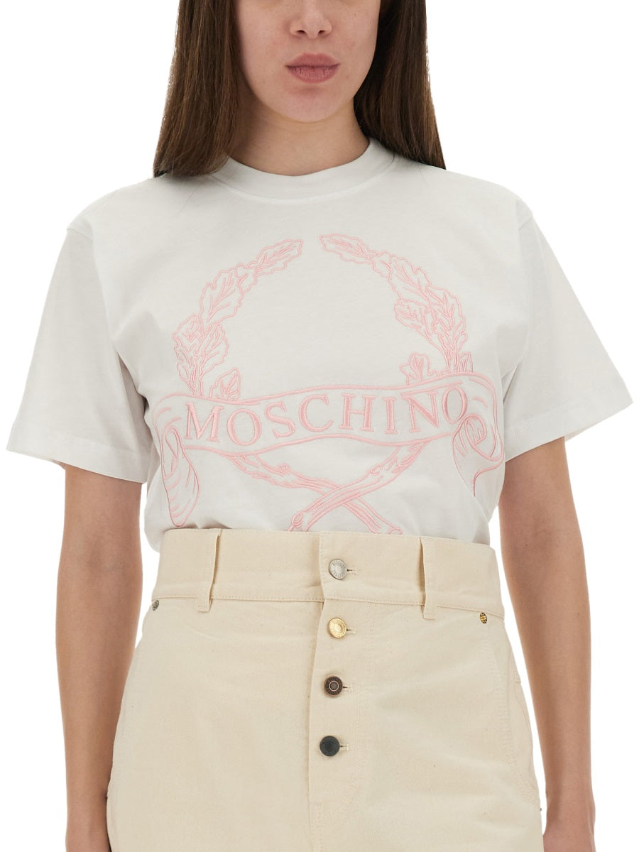 Moschino Women T-Shirt With Embroidery