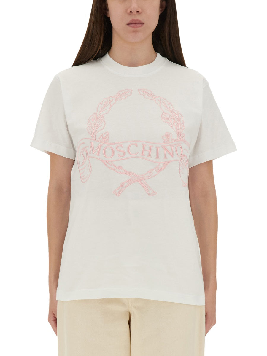 Moschino Women T-Shirt With Embroidery