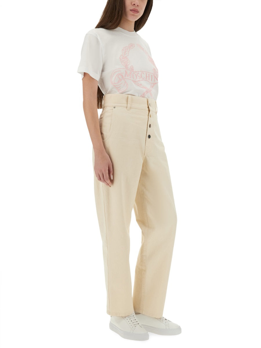 Moschino Women T-Shirt With Embroidery