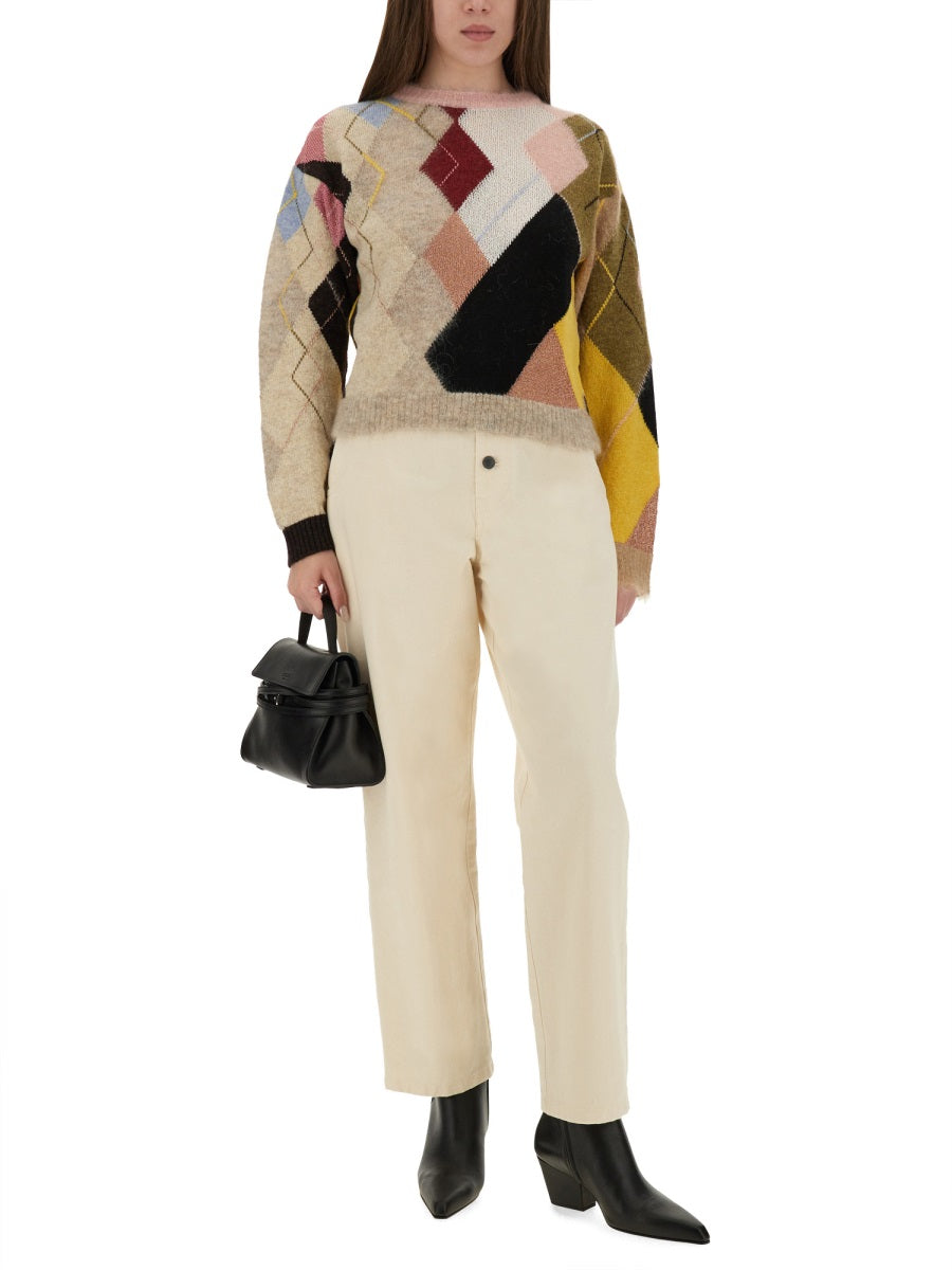 Moschino Women Mesh With Diamond Pattern