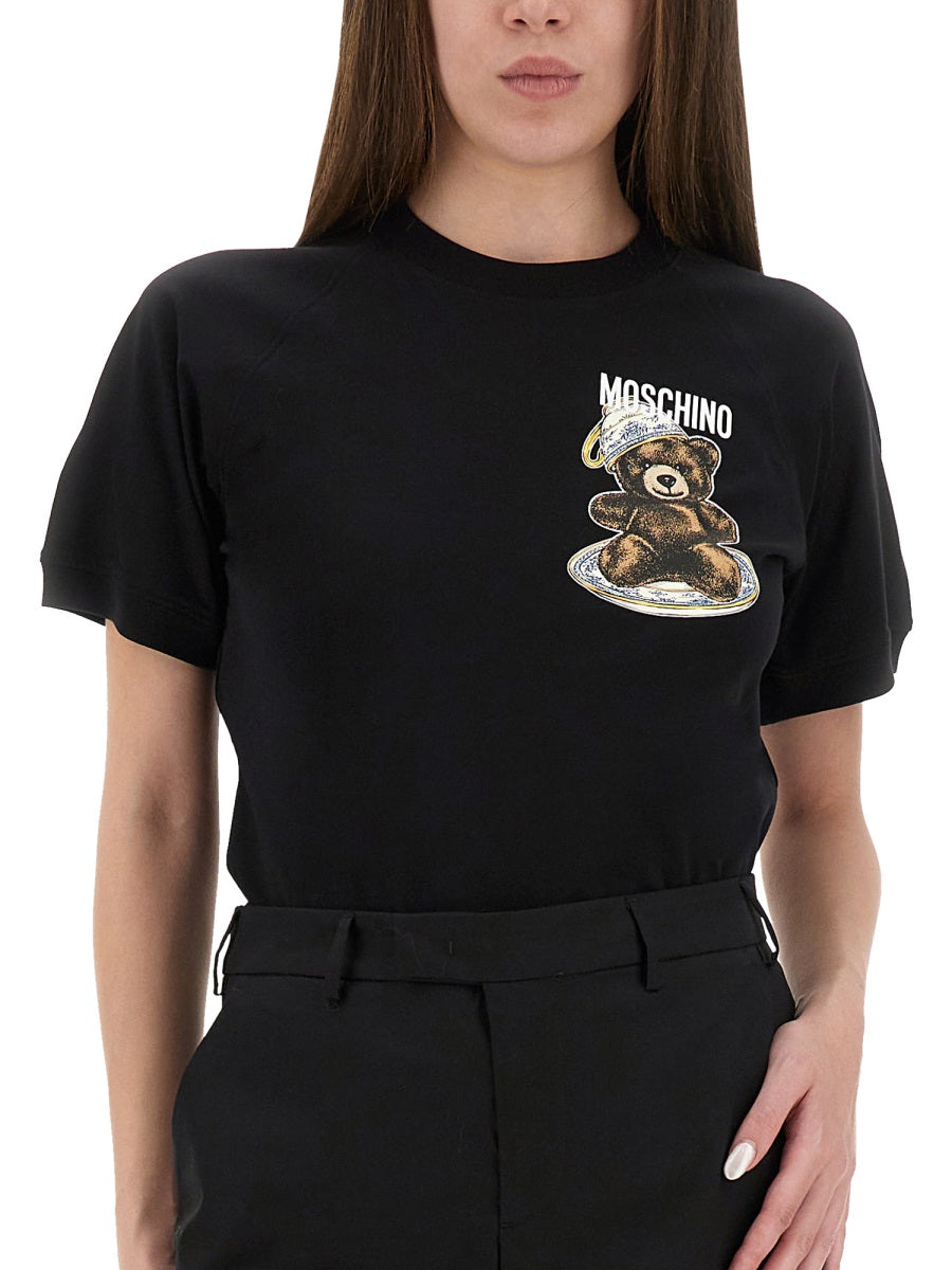 Moschino Women T-Shirt With "Teddy" Print
