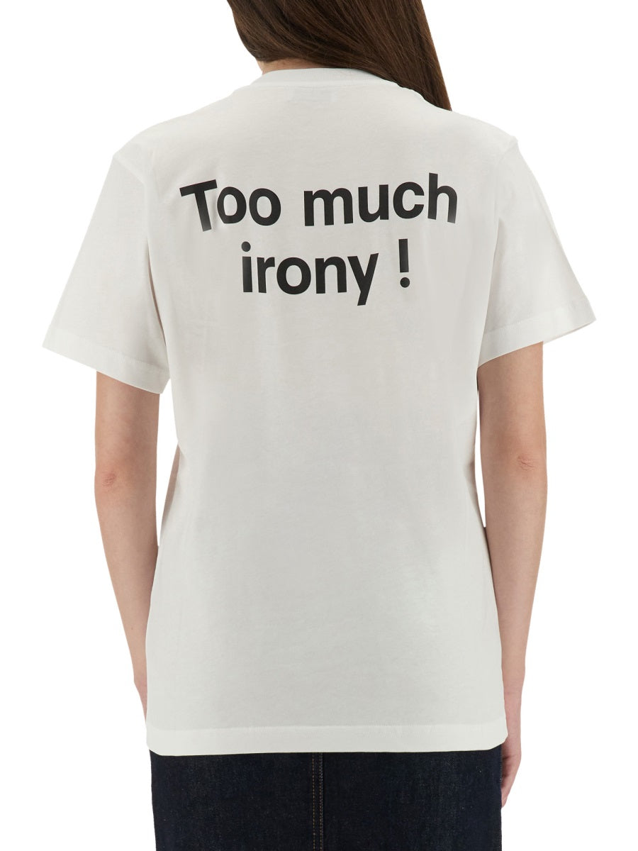 Moschino Women T-Shirt "Too Much Irony!"