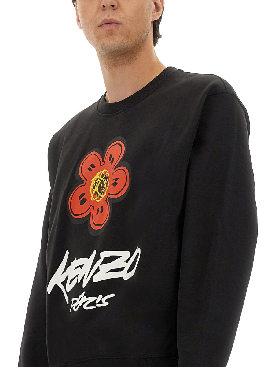 Kenzo Men Cotton Sweatshirt "Kenzo X Futura 2000"