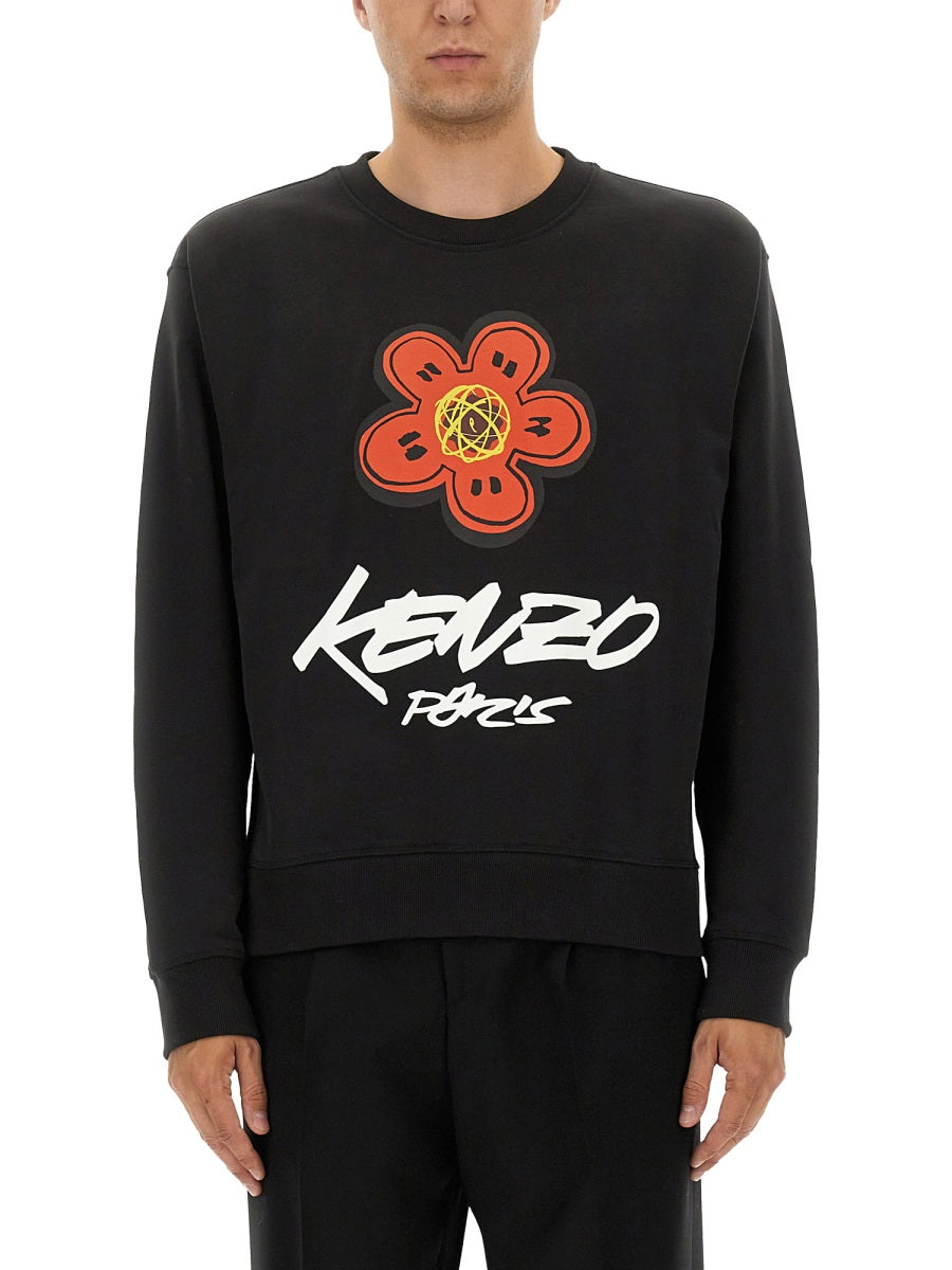Kenzo Men Cotton Sweatshirt "Kenzo X Futura 2000"