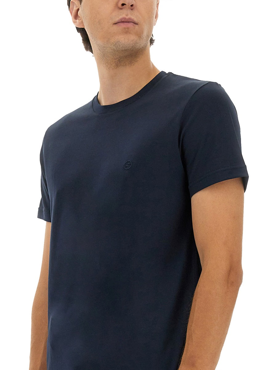 Giorgio Armani Men Crewneck Cotton T-Shirt