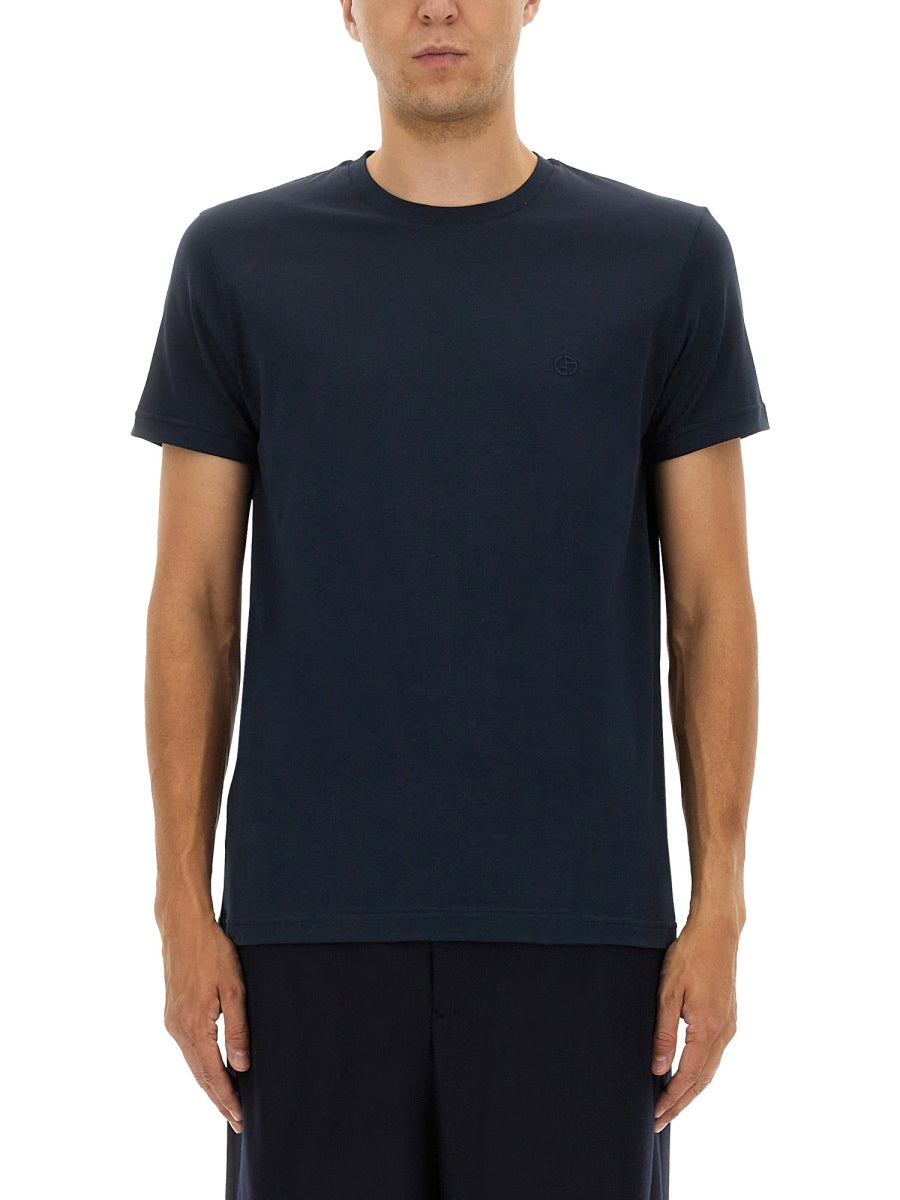 Giorgio Armani Men Crewneck Cotton T-Shirt