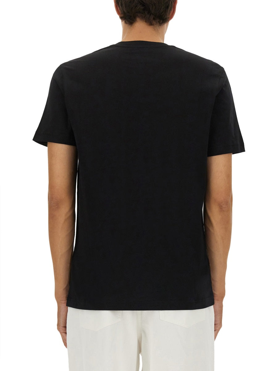 Moschino Men T-Shirt With Logo Ribbon