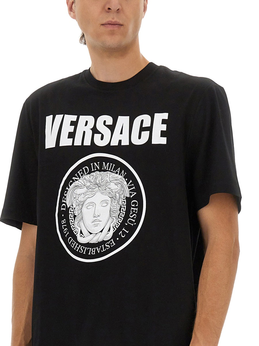 Versace Men T-Shirt With Logo